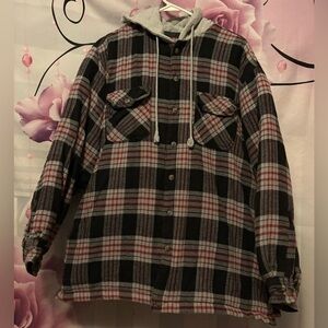 Field N Forest Insulated XL Flannel Hooded Jacket